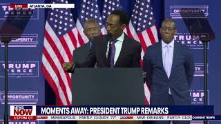 Black Pastors pray and defend President Trump In Atlanta [upl. by Ahseei247]