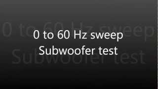 060Hz bass sweep subwoofer test see description [upl. by Rashidi]