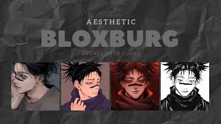 AESTHETIC CHOSO JUJUTSU KAISEN DECALS FOR BLOXBURG  ROBLOX [upl. by Robinet]