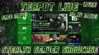 NEW Teapot Live Stealth Server Showcase RGHJTAG NO KV MODE 2023 [upl. by Sirkin]