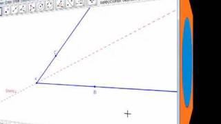 GeoGebra Bisectriz de un ángulo Geometría Sintética [upl. by Oslec]