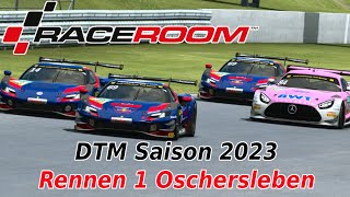 Raceroom DTM 2023  Rennen 1 Oschersleben Meisterschaft abgebrochen [upl. by Maddocks]