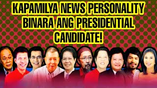 KAPAMILYA NEWS PERSONALITY BINARA ANG PRESIDENTIAL CANDIDATE MATAPOS PINAGBINTANGAN ANG ABSCBN [upl. by Sirdi]