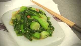 청경채무침  Seasoned Brassica campestris var chinensis [upl. by Nikos]