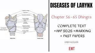 Larynx ENT  Ch 5665  Congenital Lesions  Benign Tumours  Cancer Larynx  Tracheostomy  Anatomy [upl. by Groh578]