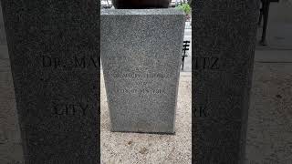 Gertrude Stein statue on a plinth Bryant Park New York City [upl. by Narod]