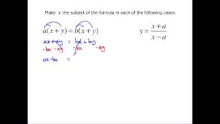 Level 2 Further Maths GCSE  Rearranging formulae [upl. by Ahsiekan]