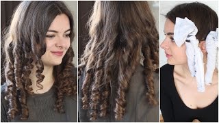 Victorian Rag Curls  Historical Hairstyling Tutorial [upl. by Annehs922]