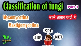 Kingdom  Fungi  Classification of Fungi Part 1  कवक का वर्गीकरण  Ainsworth doctoragriculture [upl. by Odrawde]