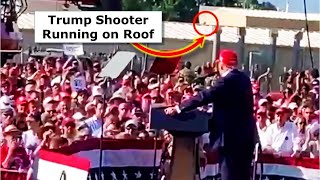 NEW Video Trump Shooter Running On Roof POV Shooting Victim [upl. by Gwenni]