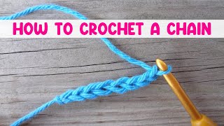 How to Crochet a Chain For The Absolute Beginner [upl. by Anitrebla169]