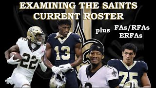 Examining the Saints Current Roster UFAs RFAs and ERFAs [upl. by Zul]