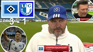 Steffen Baumgart Titz Katterbach Interview Nach Dem Spiel Hamburger SV 3 vs 1 FC Magdeburg 201024 [upl. by Durr]