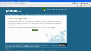 Priceline Part 1  Registering with Priceline [upl. by Vidda]