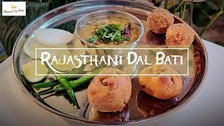 Rajasthani Dal Bati  Dal Baati Recipe  दाल बाटी [upl. by Nimref692]