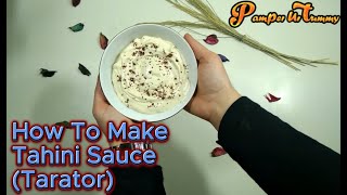 Easy Homemade Tahini sauce Recipe taratorshawarma falafel fish [upl. by Tnerual]