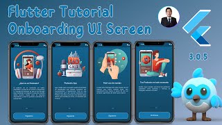 Flutter Tutorial  Onboarding UI Screen [upl. by Bright]