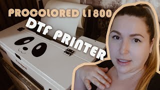 Huge Upgrade To My Small Business  Procolored L1800 DTF Printer  VLOG [upl. by Aracal]