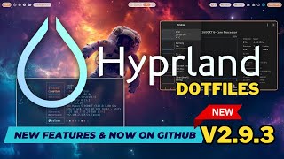 ML4W Dotfiles 293 for HYPRLAND on Arch Mission Center NEW Animation and NOW on GitHub [upl. by Yanffit825]