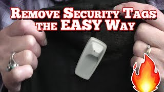 Remove Security Tags from Clothing  the Easy Way [upl. by Thin973]