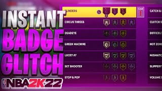 NEW 2023 NBA 2K22 INSTANT BADGE GLITCH BADGE GLITCH 2K22 NBA 2K22 GLITCH [upl. by Aitret]