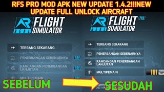 RFS PRO M0D APK NEW UPDATE 142 FULL UNLOCK AIRCRAFT [upl. by Essile]