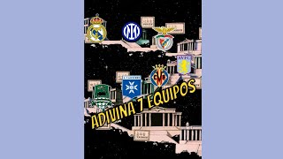 De fácil a imposible Quiz de 7 clubes del fútbol europeo trivia futbol realmadrid [upl. by Isdnil]