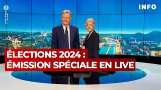 Elections 2024  émission spéciale les résultats se dessinent  RTBF Info [upl. by Gnol]