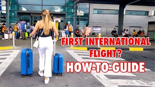 FIRST INTERNATIONAL FLIGHT  Travel Tip Airport Walk Flight Preparation  Jen Barangan [upl. by Grosvenor513]