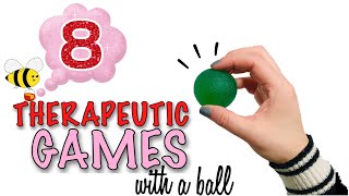 8 FUN GAMES WITH BALL for FINE MOTOR amp VISUAL MOTOR SKILLS l Teletherapy Hand Exercise for Writing [upl. by Mraz]