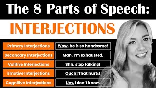 Interjections Definition and Types  The Parts of Speech in English Grammar [upl. by Annawot]