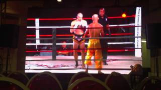 Muay Thai Fight Josh Pickthall VS Yi Long quotShaolin Monkquot [upl. by Sommer]