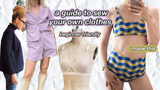 how to ACTUALLY start sewing your own clothes in 2022 beginner step by step guide [upl. by Gilges958]