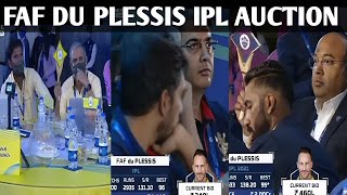 Faf du Plessis IPL Auction detailed highlights  faf du plessis RCB auction ipl 2022 highlights [upl. by Fremont]