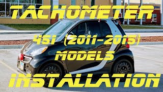 Tachometer installation 451 models 20112015 Smart fortwo Subtitulos en español [upl. by Atsira67]