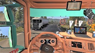 ETS2 v132 Open Beta  Scania S V8 Stock Sound  Interior  Trailer Ownership Combo Skin [upl. by Aggie]