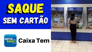 Como fazer saque sem cartão Caixa Tem no caixa eletrônico  Como gerar código de Saque sem Cartão [upl. by Weaks]