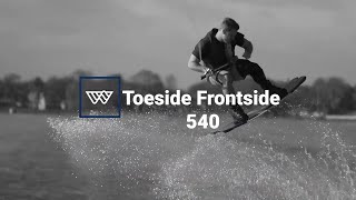 How to Toeside Frontside 540 on a wakeboard [upl. by Amron]