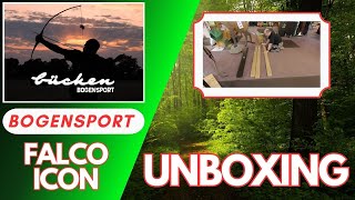 Unboxing  Speedtest des Falco Icon HybridBogen bei der Fa Bücken Bogensport am Niederrhein [upl. by Emil]