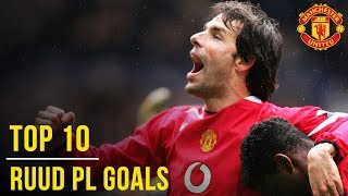 Ruud van Nistelrooys Top 10 Premier League Goals  Manchester United [upl. by Elik]