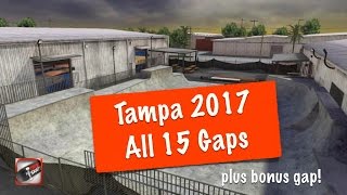 2017 Tampa  All 15 Gaps  True Skate [upl. by Atnahsal]