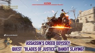 Assassins Creed Odyssey  Locations for Bandit camps  Blades of Justice quest [upl. by Zanahs110]