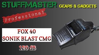 FOX 40 SONIK BLAST CMG OFFICIAL Whistle 120 dB with Lanyard [upl. by Suruat]