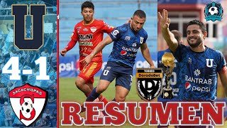 LA U A Semifinales Universidad vs Sacachispas 41 RESUMEN y GOLES Cuatos de final Vuelta [upl. by Etnomed]