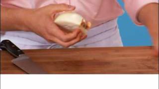 Real Simple How To Peel and Chop an Onion [upl. by Aeki]