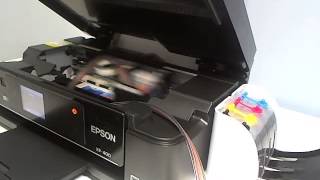 Continuous ink system CISS EPSON XP400 XP200 XP300 Workforce 2530 2540 printers [upl. by Ecnav572]