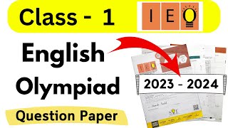 English Olympiad for Class 1 Class 1 SOF IEO 202324 Set C IEO Class 1 Question Paper Class 1 IEO [upl. by Ailee829]