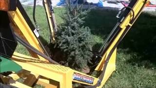 DIRT WORKS 30quot TREE SPADE  TRACTOR 3POINT HITCH MOUNT [upl. by Aniuqaoj]