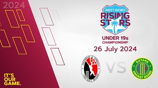 🔴 LIVE Trinidad amp Tobago v Guyana  CWI Men’s Under 19  50 Over Championships 2024 [upl. by Melisande]