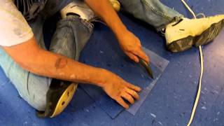 How To Install Vinyl Tile VCT Start To Finish Complete Job [upl. by Vally]